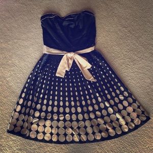 Black and Gold cocktail dress
